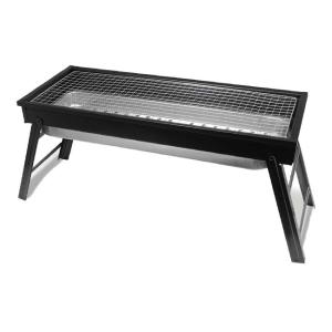 大人数のBBQに最適 Montagna(モンターナ) BBQワイドコンロ バーベキューコンロ 工具不要 簡単組立 HAC3940-ブラック(24y3m)