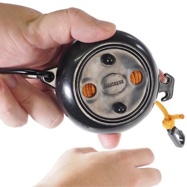 物の吊り下げに便利  Montagna(モンターナ) マルチリールロープ 収納簡単リールロープ 約7...