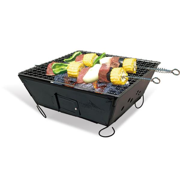 持ち運びに便利  Montagna(モンターナ) 組立て式 お手軽BBQコンロ バーベキューコンロ ...