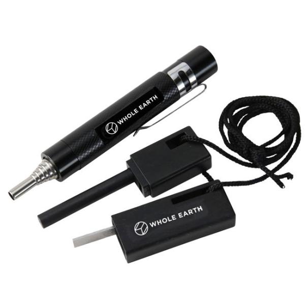 在庫処分特価 ソロキャンプにおススメ ホールアース(WHOLE EARTH) 火吹き棒＆ファイヤース...