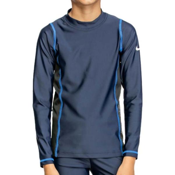 在庫処分特価 ナイキ(NIKE) ジュニア(ボーイズ) ロングスリーブ UV ラッシュガード スイム...