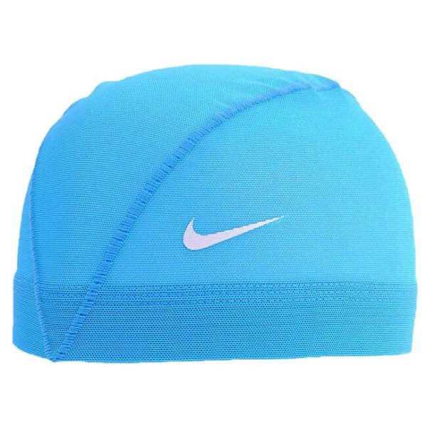 ナイキ(NIKE) ユニセックス メッシュスイムキャップ 水泳帽 907461-06 サックス／Uブ...