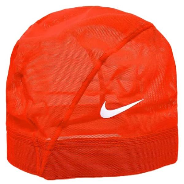 ナイキ(NIKE) ユニセックス メッシュスイムキャップ 水泳帽 907461-04 オレンジ／チー...
