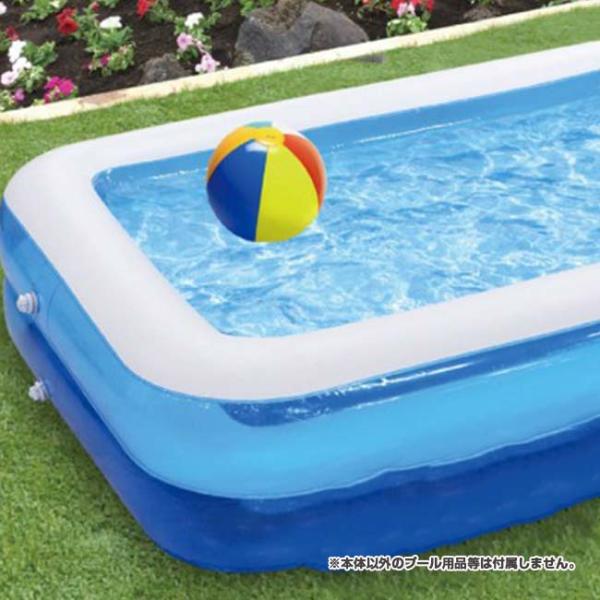 家族みんなで楽しめる  ハック(HAC) ジャンボファミリープール 2m 2気室構造 2段式バルブ ...