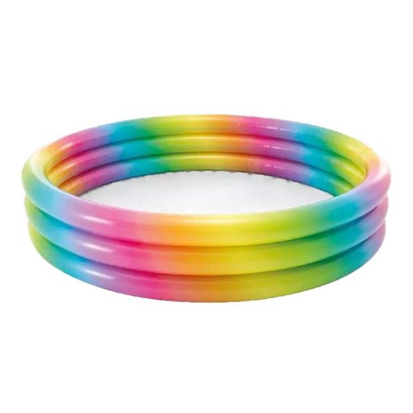 INTEX(インテックス) レインボーオンブレプール 虹色グラデーションプール 水遊び キッズ ジュ...