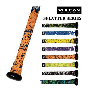 VULCAN(バルカン) SPLATTER SERIES バット用 グリップテープ 野球 ベースボール バットアクセサリー 0.50／1.00／1.75mm (22y9m)｜アミュゼスポーツ