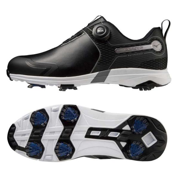 ミズノ(MIZUNO) メンズ ワイドスタイル SL ボア ゴルフシューズ スパイクモデル 4＋1E...