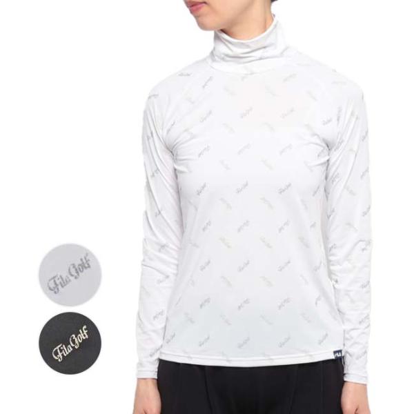 売切りセール！日本サイズ FILA(フィラ) 2024 SS レディース ハイネック 長袖インナーシ...