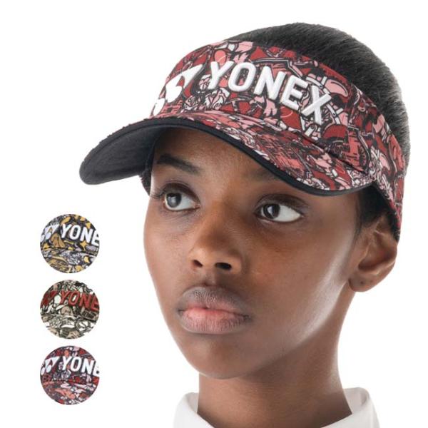 ヨネックス(YONEX) 2025 ユニセックス 立体ロゴ刺繍入り ウエスタン柄 サンバイザー GC...