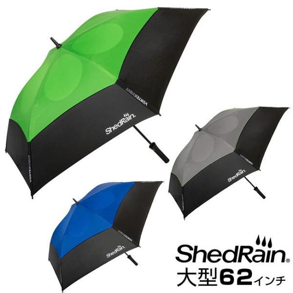 ShedRain(シェッドレイン) ボルテックス ワンプッシュゴルフ傘 ゴルフアンブレラ パラソル ...