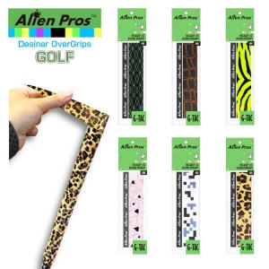 「ゴルフ用ウェット1本入」Alien Pros(エイリアン プロス) デザイナー ゴルフ オーバー グリップテープ ウェット タイプ GT-GO-1(20y9m)