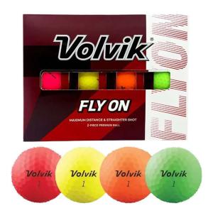 Volvik(ボルビック) FLY ON フライオン ゴルフボール マット仕上げ 2ピース構造 1ダース(12球入り) (23y6m)コストコ｜amuse37