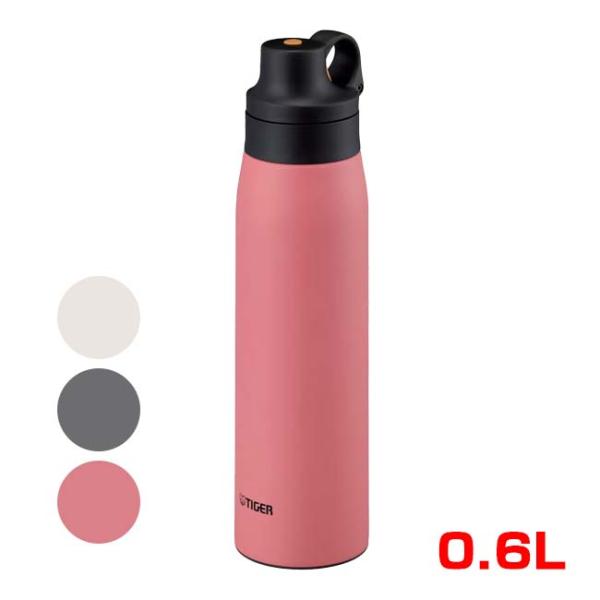 保冷専用 TIGER(タイガー) ステンレス製ストロー マグ 0.6L 携帯用まぼうびん ボタン付き...