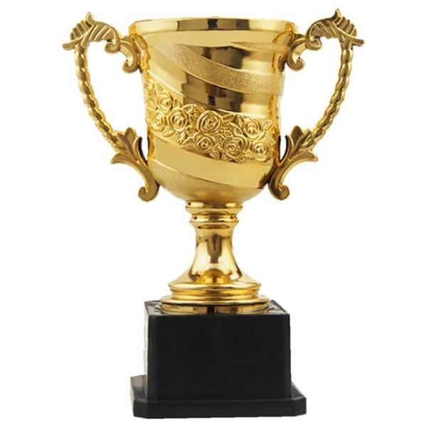 ちょっとした試合の表彰に  プラスチックトロフィー 賞杯 ゴールド プライズカップ 大会 コンテスト...