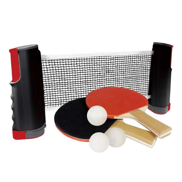 テーブルが卓球台に早変わり！？ ハック(HAC) どこでもイージー卓球セット ポータブル式ネット付属...