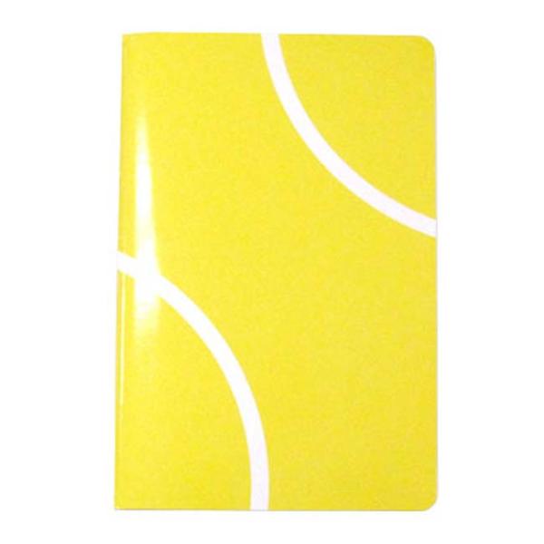 手のひらサイズ＆薄型タイプ  テニスノート A6 ポケットサイズ テニスボール柄50P 1冊 作戦ノ...