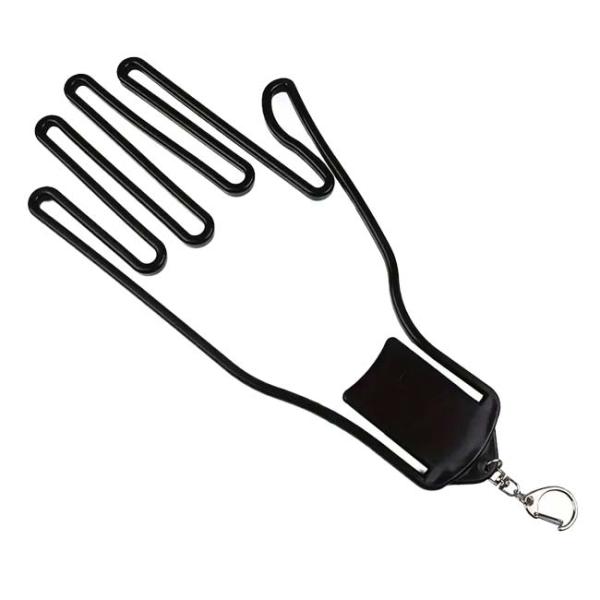 テニス、ゴルフ、野球のグローブを吊り下げて乾かせる   グローブホルダー 左右兼用 キーホルダー付き...