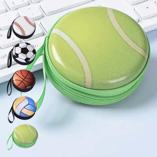 可愛いボール型の小物入れ  ミニボール型 ファスナー付き 小銭入れ 携帯用収納ポーチ アクセサリポー...