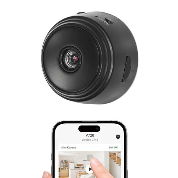 外出先から自宅を見守る ハック(HAC) Wi-Fiピタッとカメラ 背面マグネット仕様 角度調節可能...