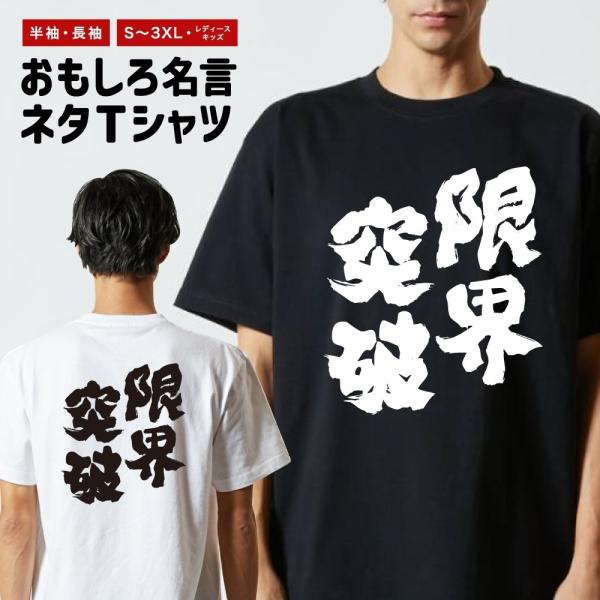 おもしろTシャツ 文字 半袖 メンズ レディース キッズ 面白いtシャツ バックプリント 日本語 漢...