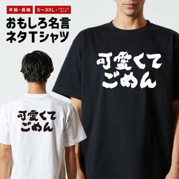 おもしろTシャツ 文字 半袖 メンズ レディース キッズ 面白いtシャツ バックプリント 日本語 漢...