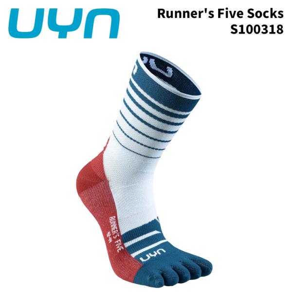 UYN S100318 ウィン 5本指ソックス Runner's Five Socks White/...