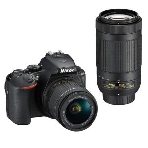 Nikon デジタル一眼レフカメラ D5600 ダブルズームキット ブラック D5600WZBK｜amuza-butiko