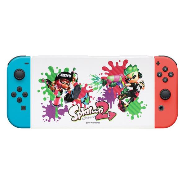 Nintendo Switch専用スタンド付きカバー スプラトゥーン2ガール&amp;ボーイ