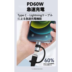 ライトニング タイプc 変換 2個セット 60...の詳細画像3