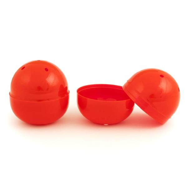 ガチャガチャ用 空カプセル 65mm 赤(不透明)　50個入り 景品カプセル