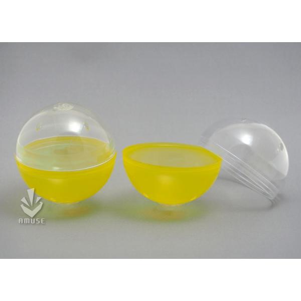 空カプセル 75mm 黄＋透明 約500個入り /ガチャガチャ 業務用 景品カプセル