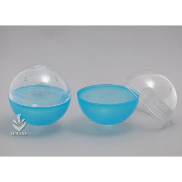 空カプセル 75mm 青＋透明 約500個入 / ガチャガチャ 業務用 景品カプセル