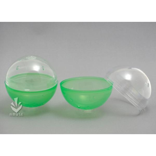 空カプセル 75mm 緑＋透明 約500個入り /ガチャガチャ 業務用 景品カプセル