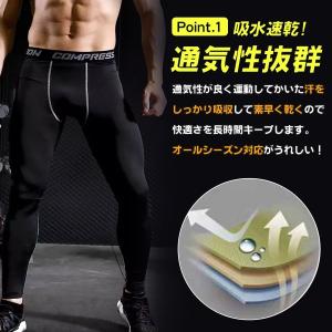 スポーツタイツ コンプレッションタイツ 着圧タ...の詳細画像3
