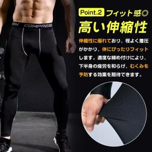 スポーツタイツ コンプレッションタイツ 着圧タ...の詳細画像4
