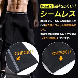 スポーツタイツ コンプレッションタイツ 着圧タ...の詳細画像5