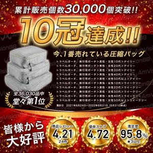トラベルポーチ 圧縮バッグ 圧縮 旅行 トラベ...の詳細画像2