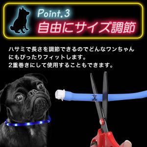 犬 首輪 光る レインボー おしゃれ LED ...の詳細画像5