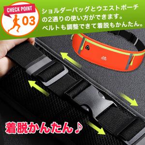 ランニングポーチ ウエストポーチ ジョギングポ...の詳細画像5