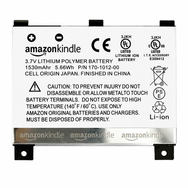 純正同等 新品Amazon Kindle 2 DX DXG 3.7V用 OEM 1530mAh バッ...