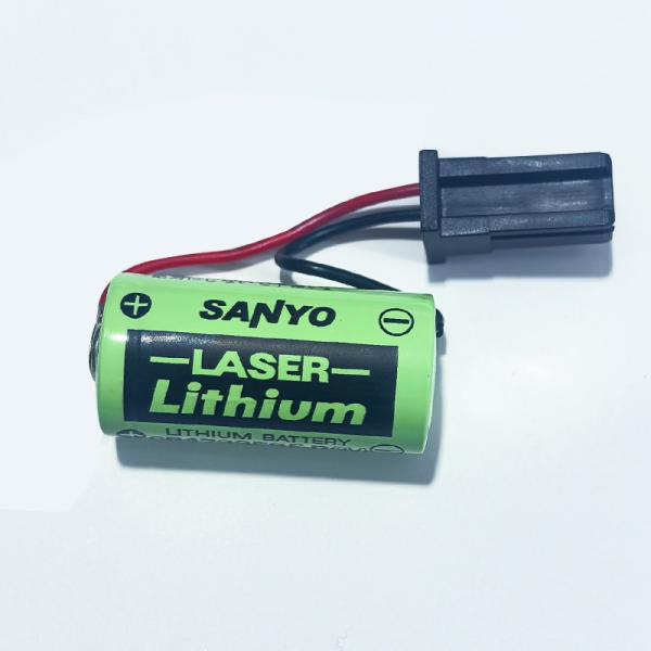 新品 FDK / SANYO CR17335SE-R 3V 修理交換用 リチウム電池 コネクタ付き ...