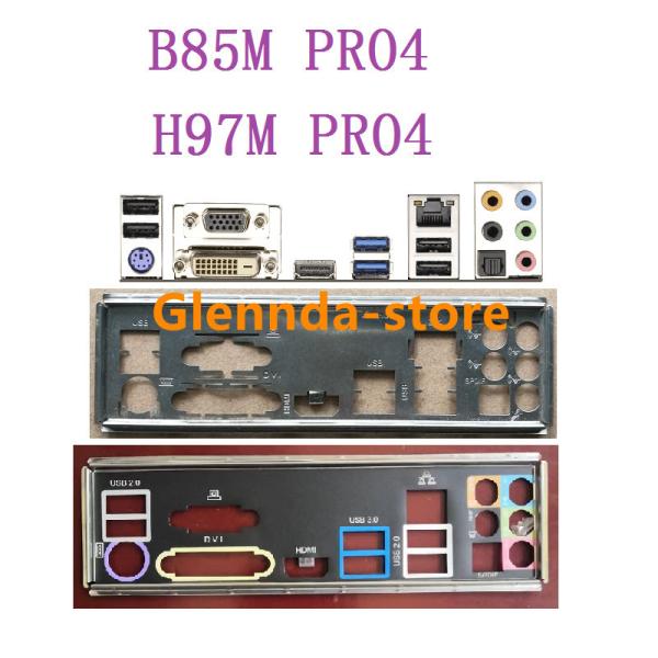 純正 ASRock B85M PRO4 H97M PRO4 マザーボード対応修理交換用 I/Oパネル...