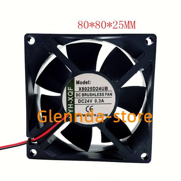 YH-XQF X8025D24UB 修理交換用冷却ファン ケースファン80x80x25mm DC24...