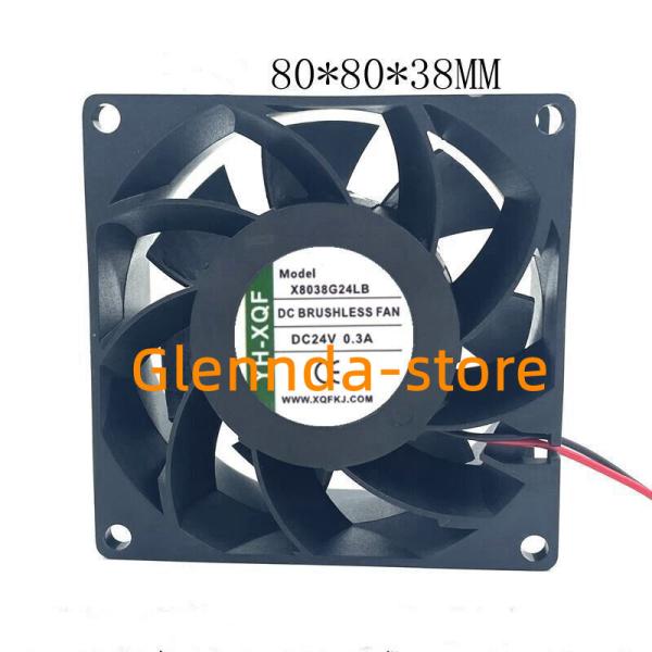 YH-XQF X8038G24LB 修理交換用冷却ファン ケースファン80x80x38mm DC24...