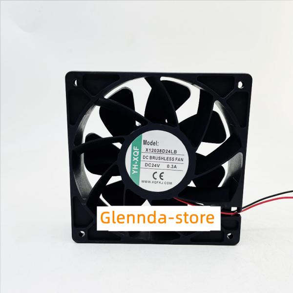 YH-XQF X12038D24LB  修理交換用冷却ファン ケースファン120x120x38mm ...