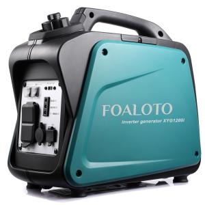 FOALOTO インバーター発電機 防音型 ガソリン発電機 定格出力1.0KVA 最大1.2KVA 50Hz/60Hz切替 過負荷保護 地震 停電 災害適用 USB出力