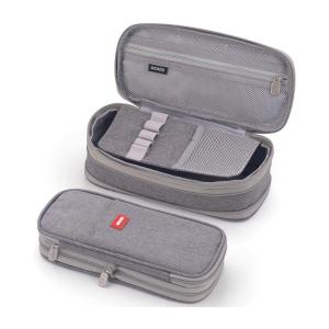 筆箱 ペンケース 両面開き 大容量 マチつき 多機能 ポーチ 学生 社会人