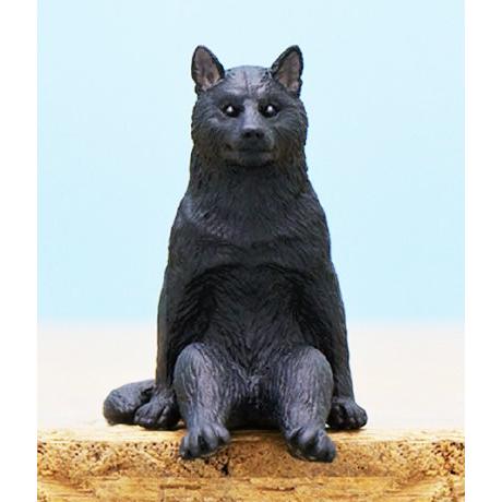 座る犬 クロ