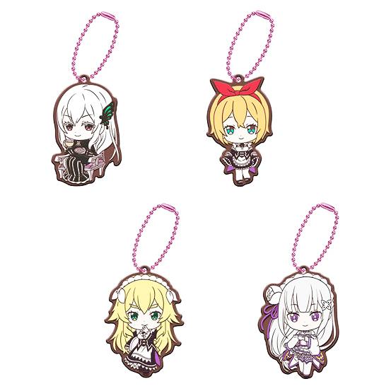 Re:ゼロから始める異世界生活 2nd season あそーと B賞 ラバーマスコット 全4種セット...