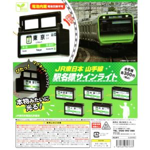 JR東日本 山手線 駅名標 サインライト 全6種セット コンプ コンプリート｜amyu-mustore